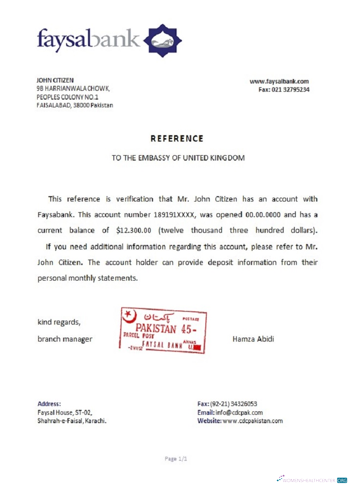 Download Pakistan Faysal bank reference Photoshop template